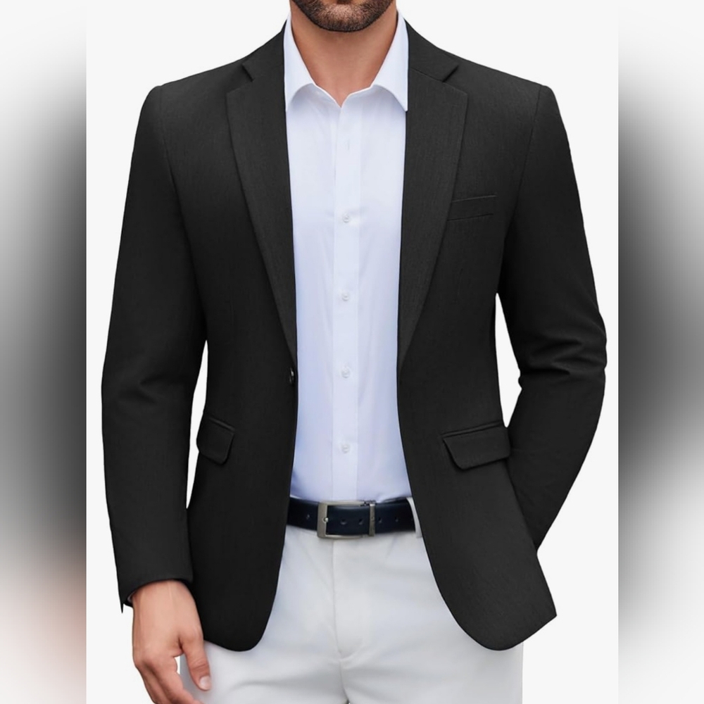 COOFANDY Men's Casual Blazer One Button Sport Coat Lightweight Business Suit Jac